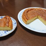 水切りヨーグルトのホエーで作るヘルシーチーズケーキ